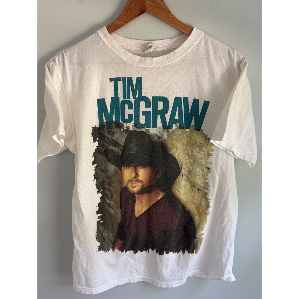 Tim McGraw Brothers of the Sun 2012 Tour T-Shirt Mens Medium White Anvil Concert